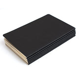3500 Notebook Journals for Travelers - Black Soft Cover - A5 Size - 210 mm x 140 mm - 60 Square Grid Pages/ 30 Sheets