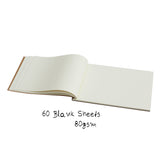 Soft Eco-Friendly Kraft Memo Notebooks - Set of Three - 210 millimeters by 140 millimeters - 60 Sheets of Paper - Perfect for Note-Taking, Sketching, Journaling and Travel