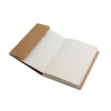 Kraft Cover Blank 100g Full Wood Paper Sketch Book - 112 Sheets / 224 Pages - 140 Millimeters by 210 Millimeters - 350gsm Kraft Paper Cover