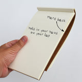 Soft Eco-Friendly Kraft Memo Notebooks - Set of Three - 210 millimeters by 140 millimeters - 60 Sheets of Paper - Perfect for Note-Taking, Sketching, Journaling and Travel