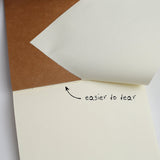 Soft Eco-Friendly Kraft Memo Notebooks - Set of Three - 210 millimeters by 140 millimeters - 60 Sheets of Paper - Perfect for Note-Taking, Sketching, Journaling and Travel