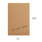 Soft Eco-Friendly Kraft Memo Notebooks - Set of Three - 210 millimeters by 140 millimeters - 60 Sheets of Paper - Perfect for Note-Taking, Sketching, Journaling and Travel